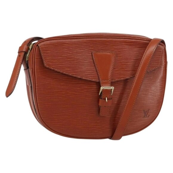 LOUIS VUITTON Epi Jeune Fille MM Shoulder Bag Brown M52153 LV Auth am10076